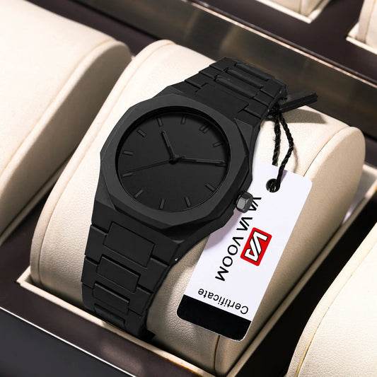 VA VA VOOM Brand Men Creative Watch Fashion Silicone Black Business Style Arabic Digital Creative Military Quartz Sports Watches - Uknowucme