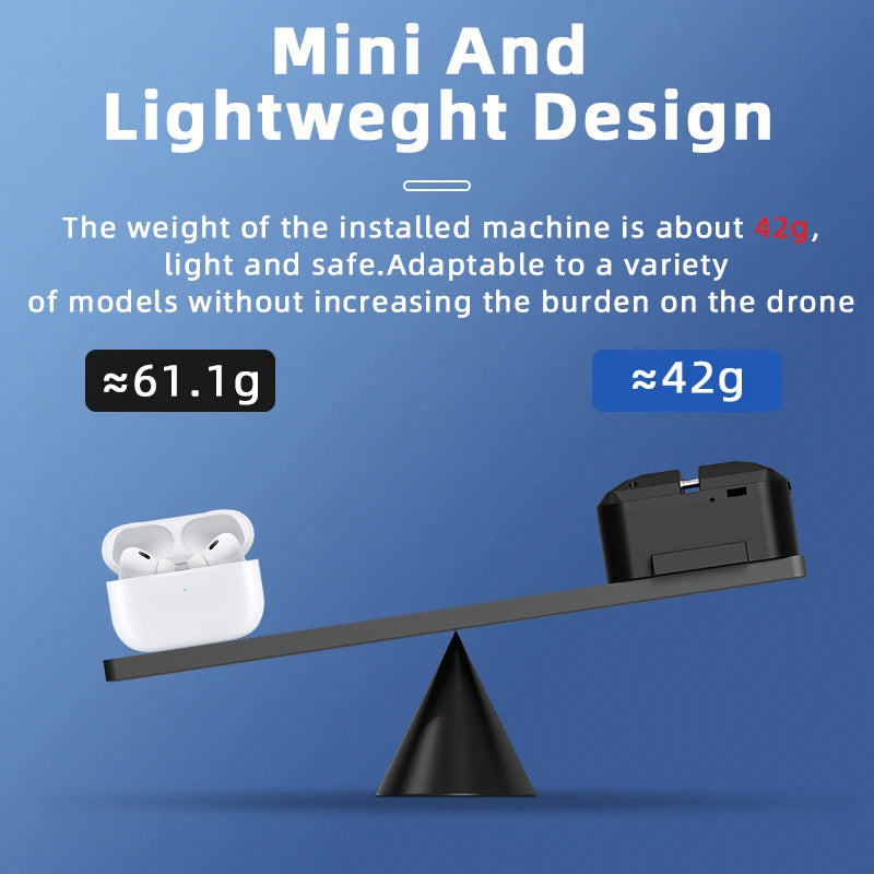 BRDRC Airdrop System for DJI Mini 4K/Mini 4 Pro/Air 3/Mini 3 Pro/Mavic 3/Mavic Pro Drone Thrower Fishing Life Rescue Send Gift - Uknowucme