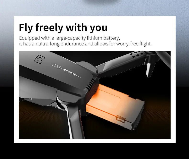 Foldable Four - Axis Drone with 360° Roll Feature - Dual Camera, Optical Flow Hover, Six - Axis Gyroscope & One - Click Landing - Uknowucme