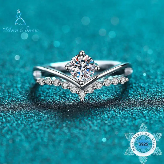 Moissanite Ring Original 100% 925 Sterling Silver Jewellery ladies Women's Factory Sales Jewelry 2025 Wedding Engagement Rings - Uknowucme