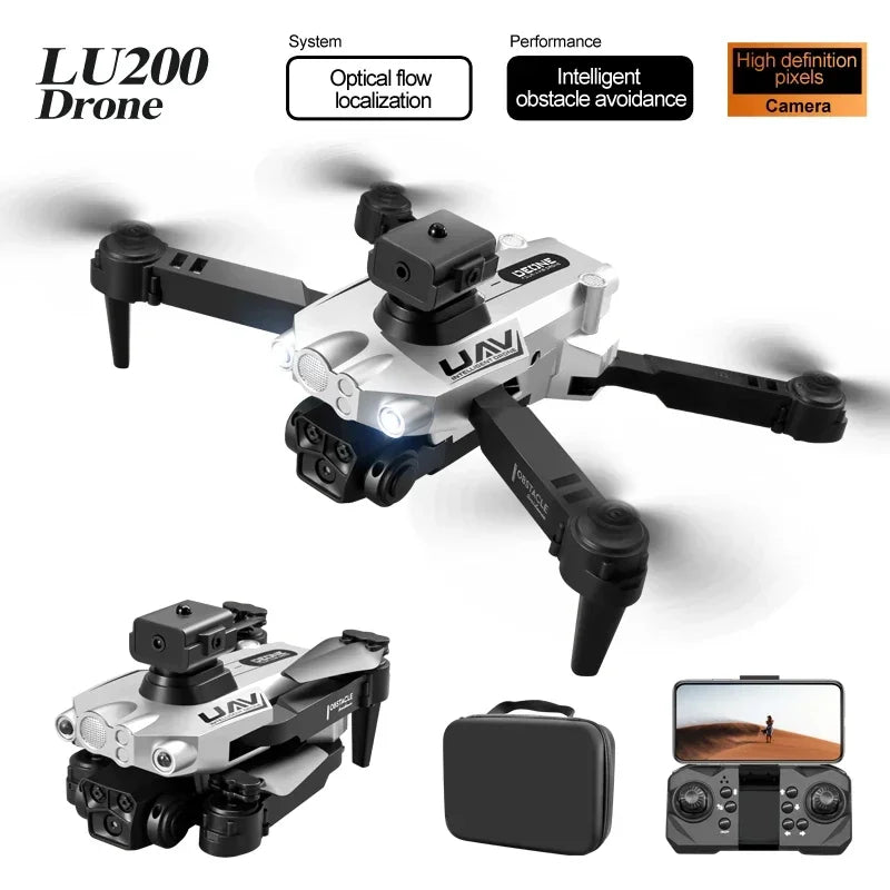 Lenovo 10000M LU200 GPS 8K HD Triple Camera Aerial Photography WIFI Optical Localization Automatic Obstacle Avoidance Drone - Uknowucme