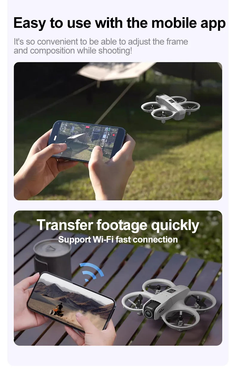 Drone Gt3 Mini Hd 4k Picture Quality Drone Obstacle Avoidance Professional Aerial Photography Aircraft Remote Control Aircraft