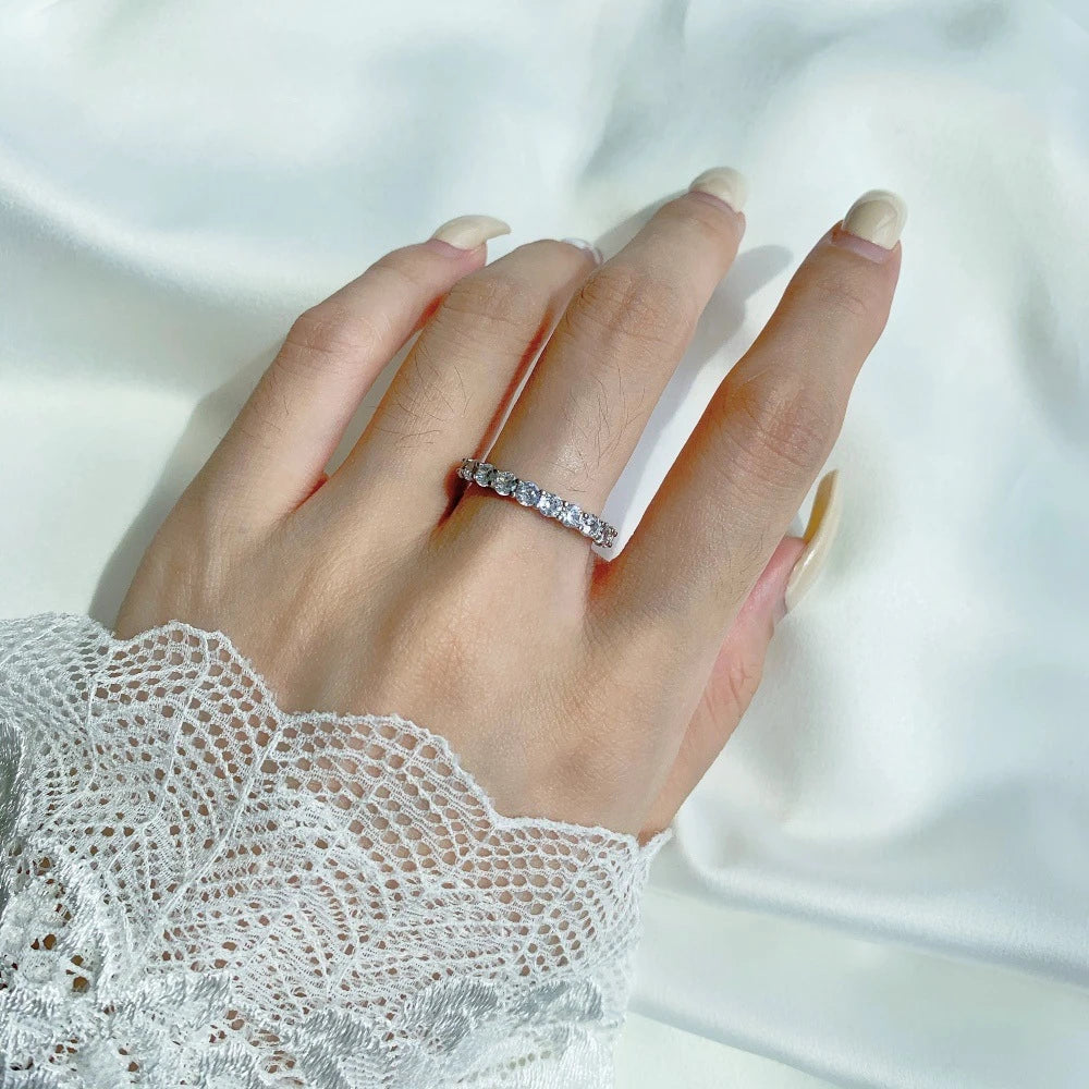 Wong Rain 100% 925 Sterling Silver Oval Heart Round Emerald Cut Lab Sapphire Gemstone Jewelry Wedding Band Row Ring Wholesale - Uknowucme