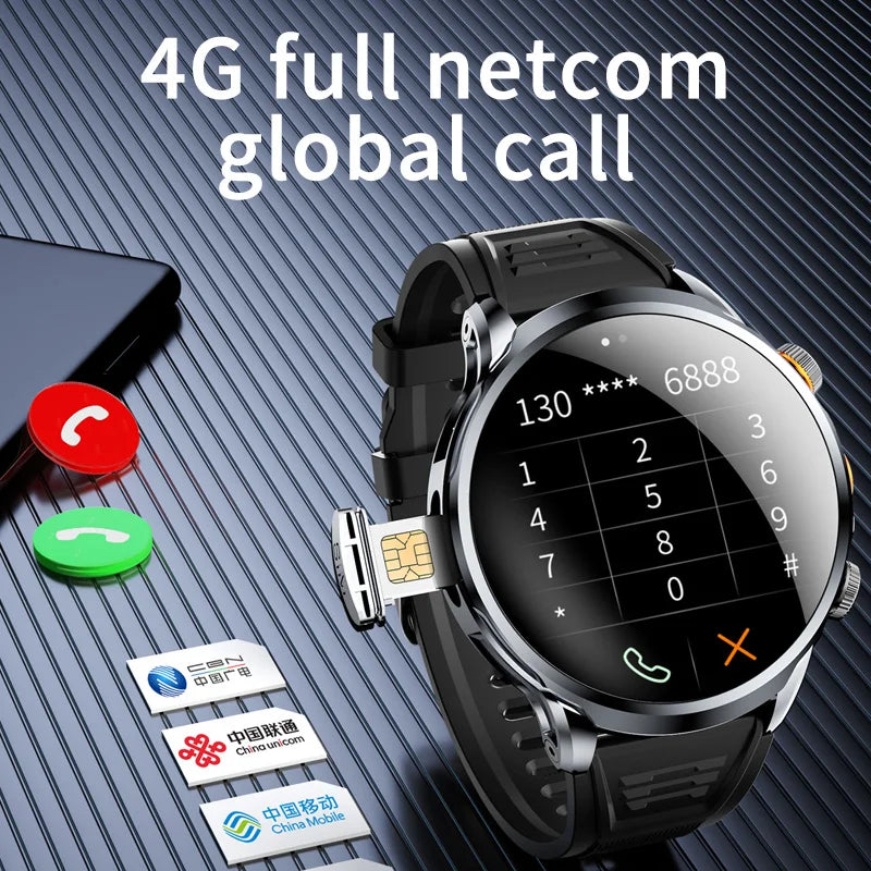 2025 NEW Smart Watch 4G Android 1.95 inch IPS 360*360 Screen With 200W Camera GPS WIFI 32GB ROM Smartwatch With 1100Mah Battery - Uknowucme