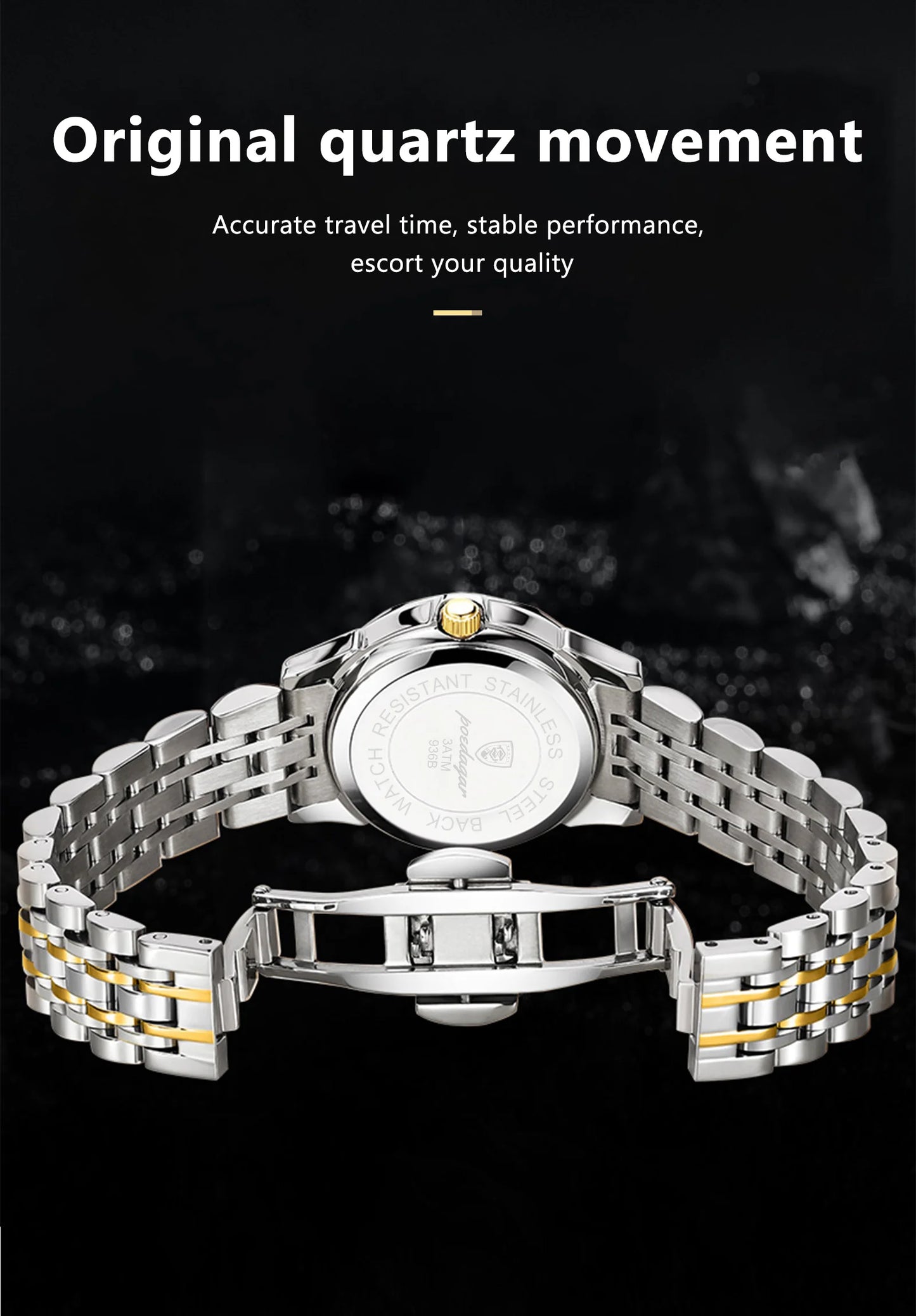 POEDAGAR Luxury Trendy Watch for Men Waterproof Luminous Date Week Man Watch Business Quartz Stainless Steel Men's Watches Reloj - Uknowucme