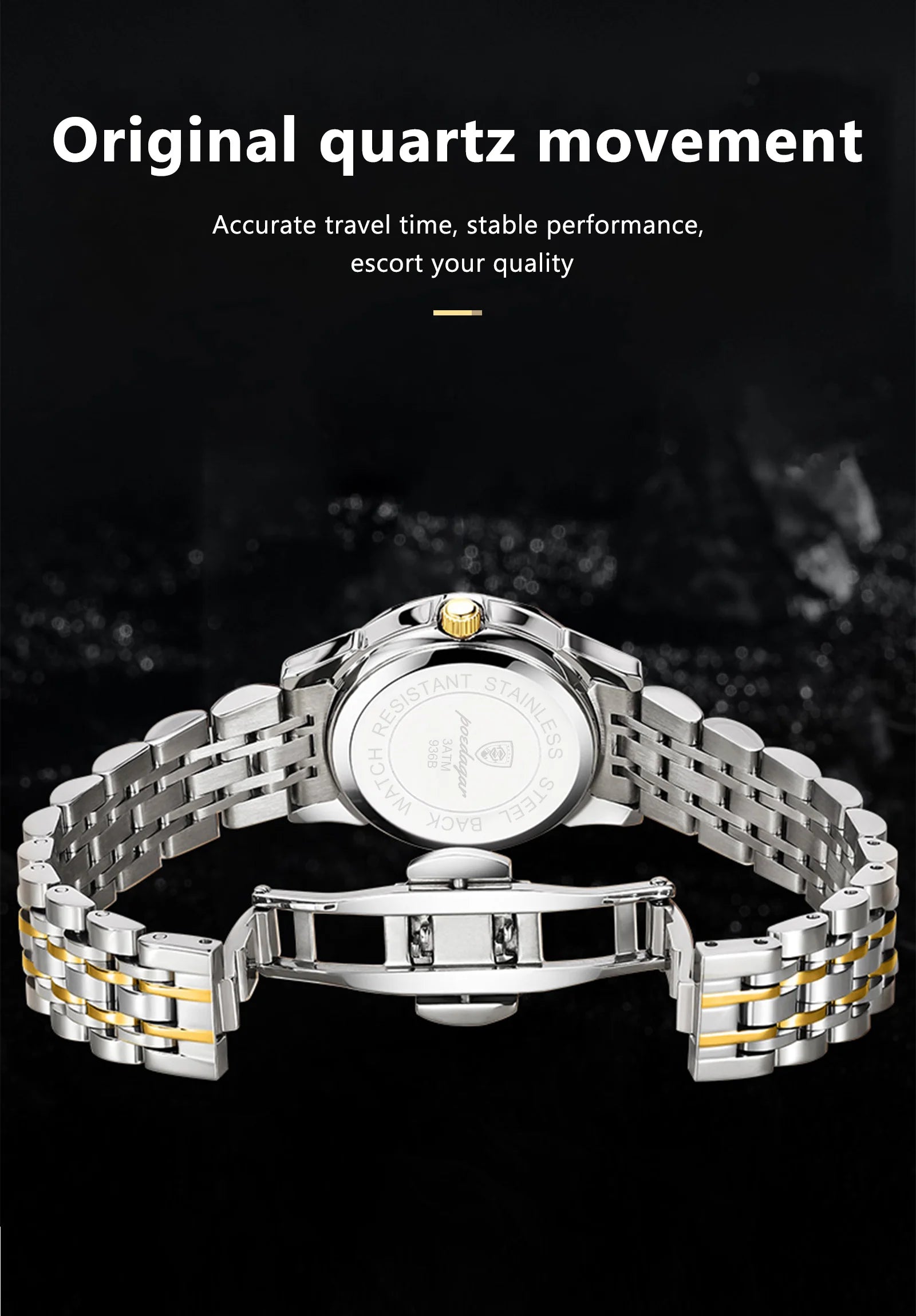 POEDAGAR Luxury Trendy Watch for Men Waterproof Luminous Date Week Man Watch Business Quartz Stainless Steel Men's Watches Reloj - Uknowucme