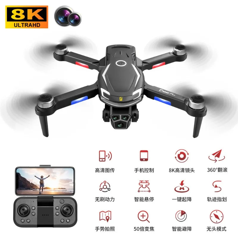 Drone Aerial Photography, High-definition Remote Control, Three Cameras, 4K Long-range Brushless Aircraft