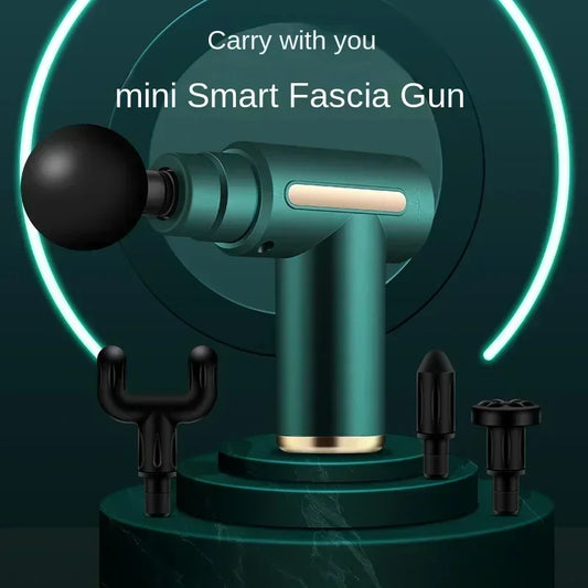 USB Mini Massage Gun Fascia Machine Muscle Relaxation Vibrating Gun Rod Massage Fitness Equipment Neck Grab Fascia Gun - Uknowucme