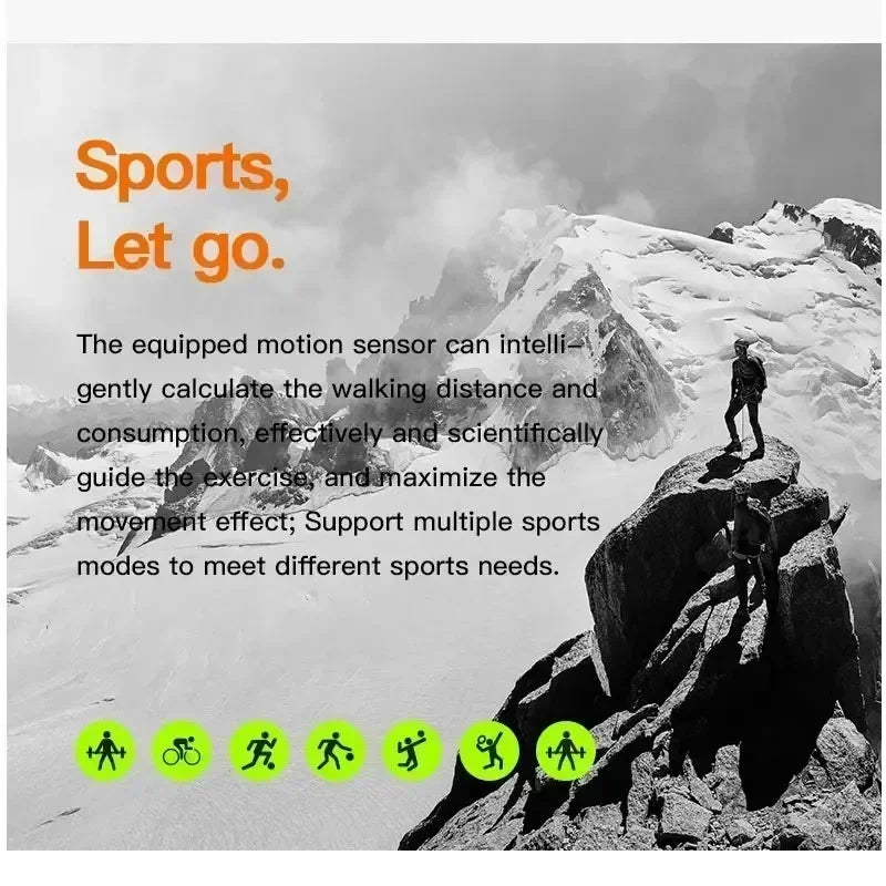 2025 New Smart Watch with Heart Rate Tracker and Sleep Monitor, Dustproof and Waterproof Features for Active Lifestyles - Uknowucme