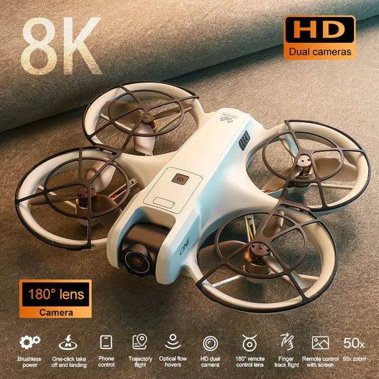 Drone 8k high-definition aerial photography obstacle avoidance brushless quadcopter children's remote control toy 2025 models - Uknowucme