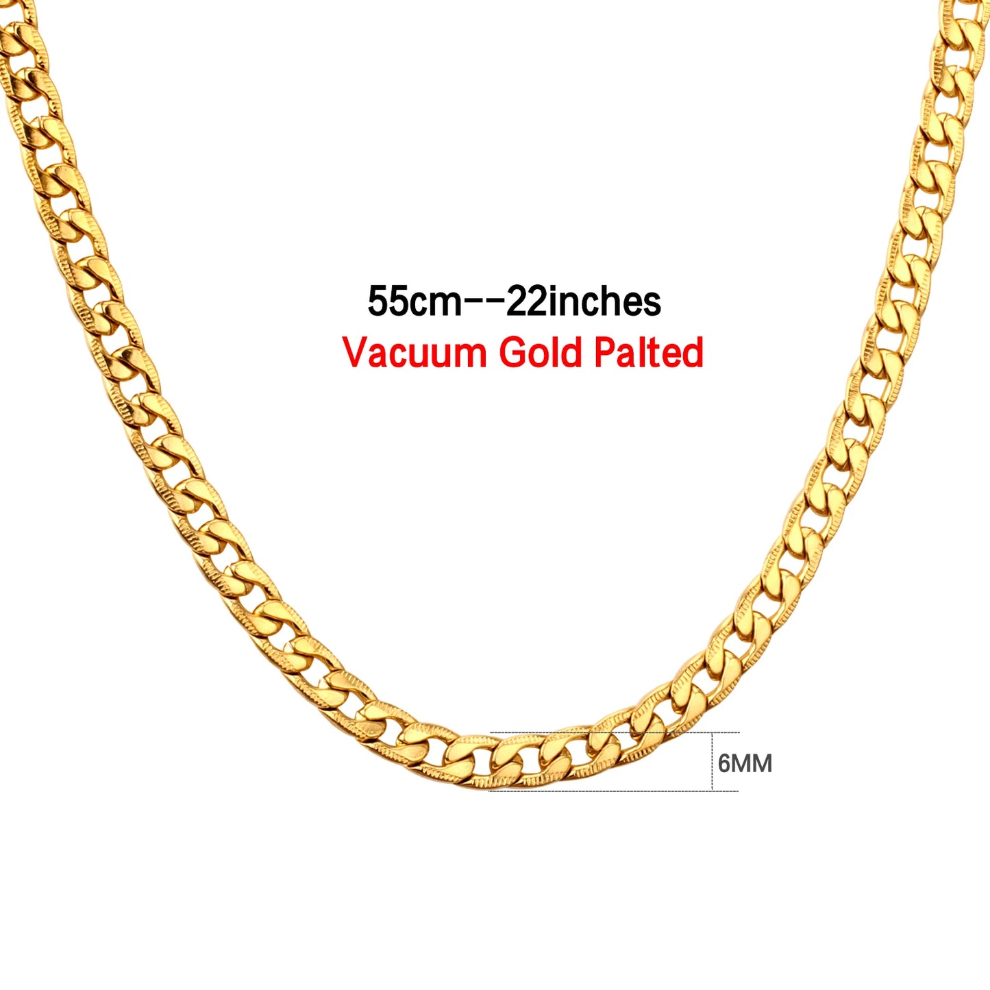 LUXUSTEEL Men's Figaro NK Chain Necklace 6/8/10MM Stainless Steel Golden Mixed Silver Color Curb Link For Women Jewelry Gift - Uknowucme