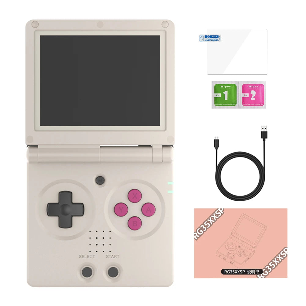 RG35XXSP Retro Handheld Game Console 3.5-Inch Screen Portable Foldable Handheld Game Console With 3300mAH Battery