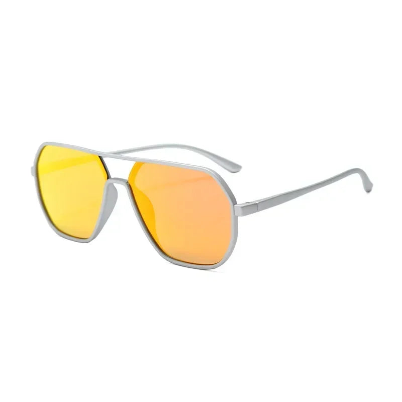 New Body Frame Sunglasses Ins Large Frame Display Face Small Sunglasses Men and Women Fashion Driving UV Glasses - Uknowucme