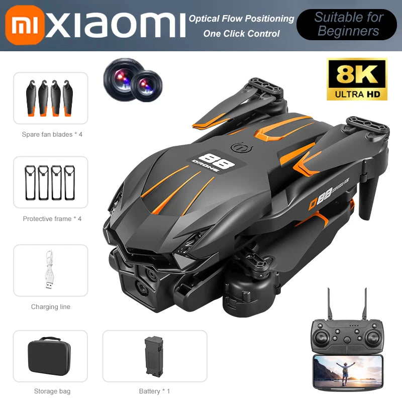 Xiaomi D88 Drone 8K Aerial HD Dual Camera Photography Intelligent Obstacle Avoidance Brushless Power 5G WIFI GPS Return VR Drone