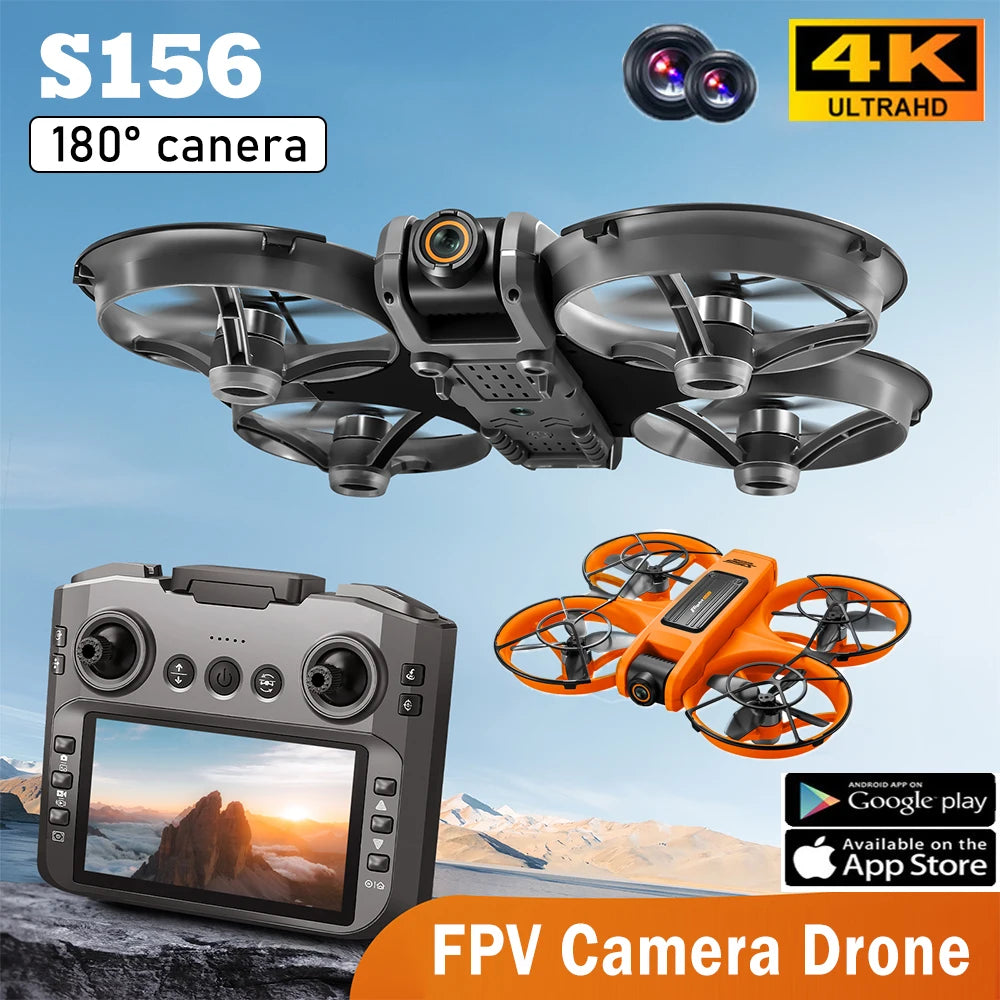Drone with Camera 4K HD Video Stable Hover 180° Adjustable Lens 3D Flip RC Drones FPV Brushless Optical Flow Quadcopter UAV - Uknowucme