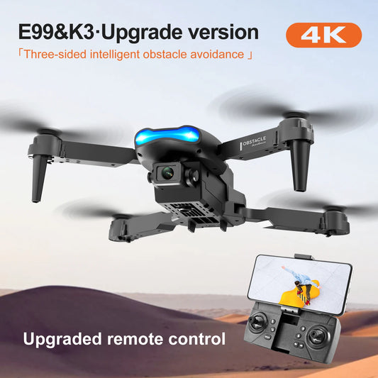 E99 K3 Pro 4k HD Drone Camera UAV High Hold Mode Foldable Mini RC WIFI Aerial Photography Quadcopter Toys Helicopter