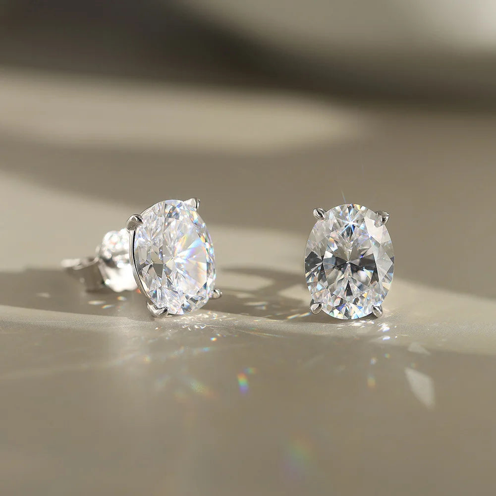 ORSA JEWELS Exquisite 925 Sterling Silver Zircon Earrings for Women Shiny 8A Premium Cubic Zirconia Earrings Party Jewelry LZE03 - Uknowucme