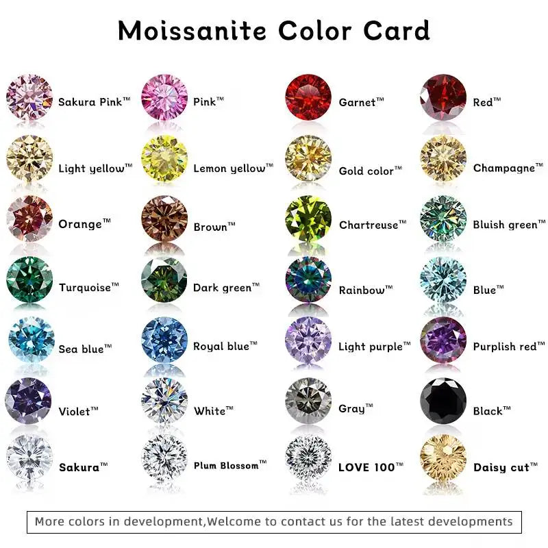 TY 925 Sterling Silver Moissanite Women's Necklace 1-5 Carat Moissanite Three Colors D Color With Certificate Fine Ewelry Gift - Uknowucme