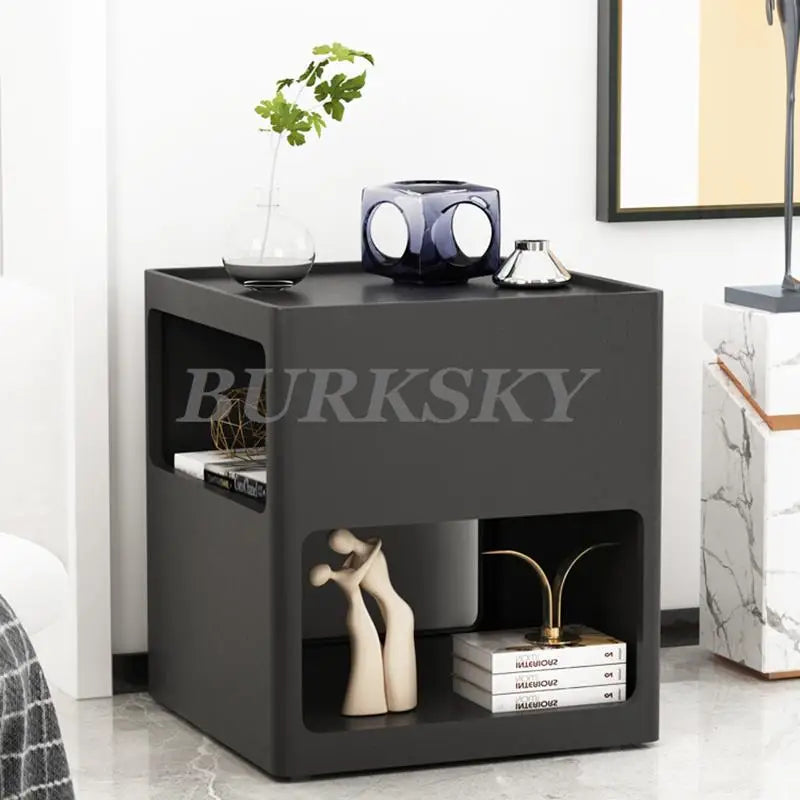 Nightstands Cabinets For Living Room Bedside Table Home Furniture Modern Cabinets Bed Side White Storage Locker For The Bedroom