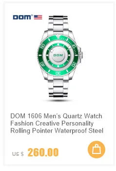 DOM 1345 Men Quartz Watch Fashion Personality Creative Scrolling Iron Ball Magnetic Pointer Waterproof  for Male Watches Gift - Uknowucme