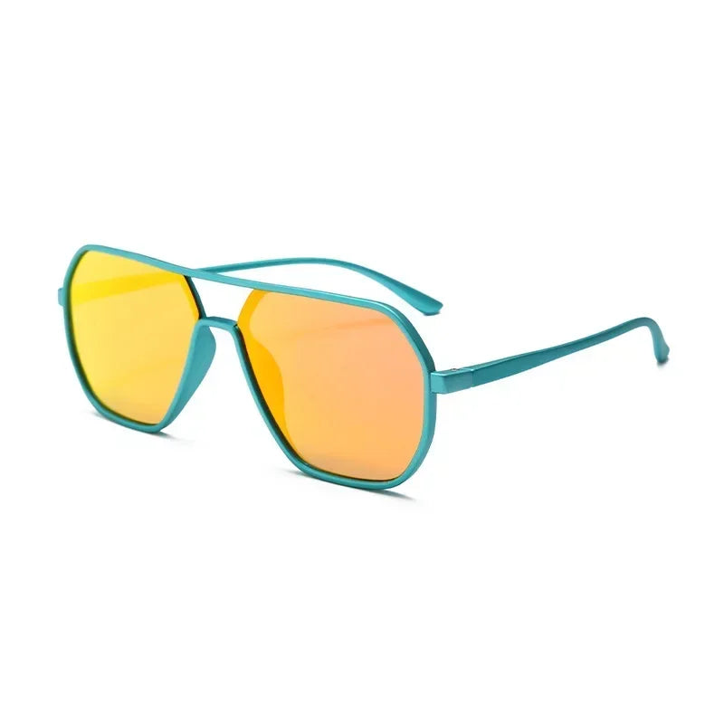 New Body Frame Sunglasses Ins Large Frame Display Face Small Sunglasses Men and Women Fashion Driving UV Glasses - Uknowucme