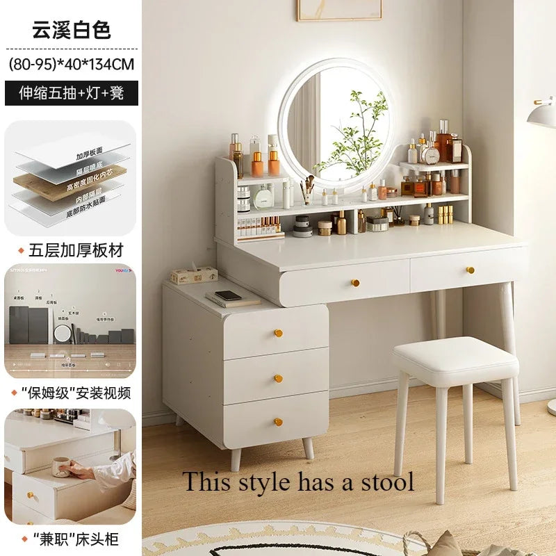 Nordic Makeup Dressers Drawer Storage Living Room Dressing Tables Girl Home Drawers Cabinet Coiffeuse De Chambre Decoration