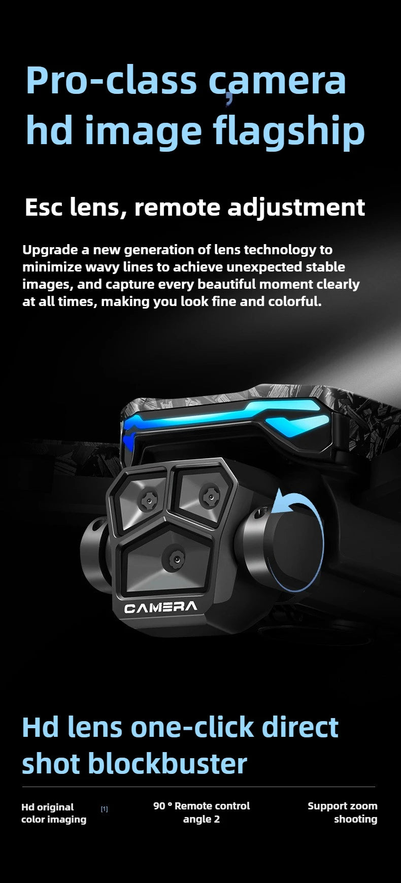 Aircraft Foreign Trade New D13 Drone with 5.6-inch Screen Control Brushless Quadcopter Obstacle Avoidance Remote-controlled - Uknowucme