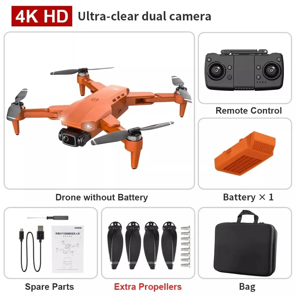 Drone L900 Pro 4K Professional 5G GPS HD Dual Camera Photography Brushless Foldable Quadcopter RC Distance 1.2KM Drones Toys - Uknowucme
