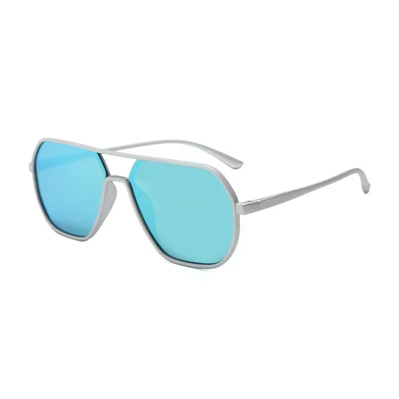 New Body Frame Sunglasses Ins Large Frame Display Face Small Sunglasses Men and Women Fashion Driving UV Glasses - Uknowucme