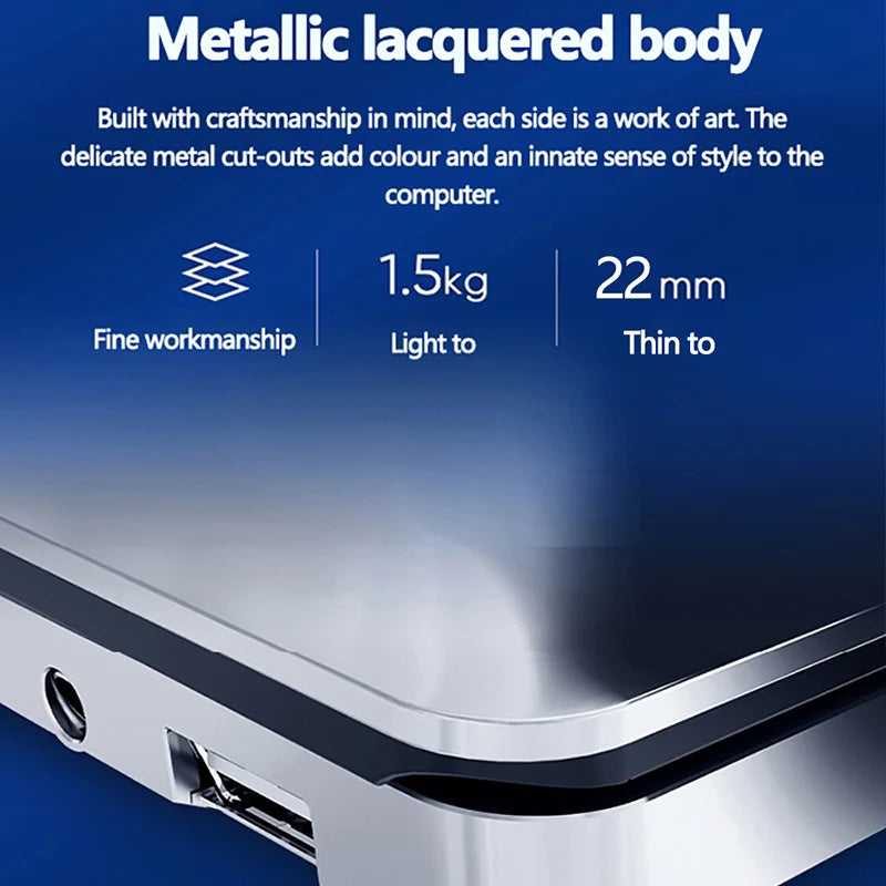 Gaming Laptop 16inch Intel Celeron N5105 32GB DDR5 2TB Fingerprint Unlock 2.9 GHz HD Camera Backlit Keypad Portable Ultrabook - Uknowucme