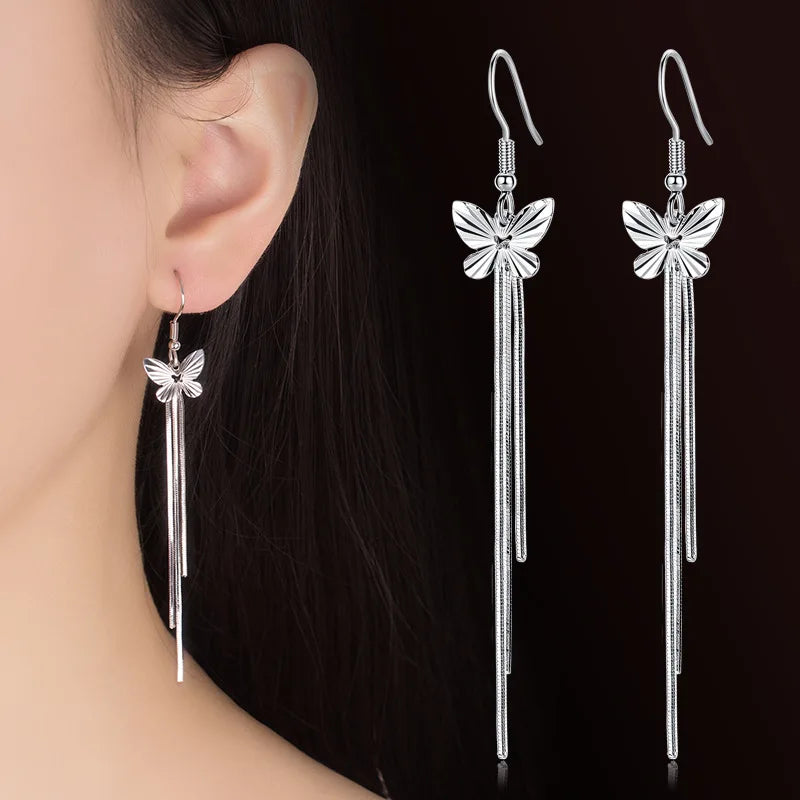 NEW S925 Sterling Silver Color Simple Round Bling CZ Zircon Stone Stud Earrings Fashion Jewelry Korean Earrings for Women Girl - Uknowucme