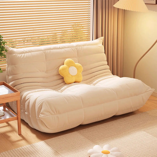Caterpillar Pure Sponge Lazy Sofa, Modern Simple Living Room Home Sofa, Fabric Casual Lying  Fabric Sofa Customizable - Uknowucme