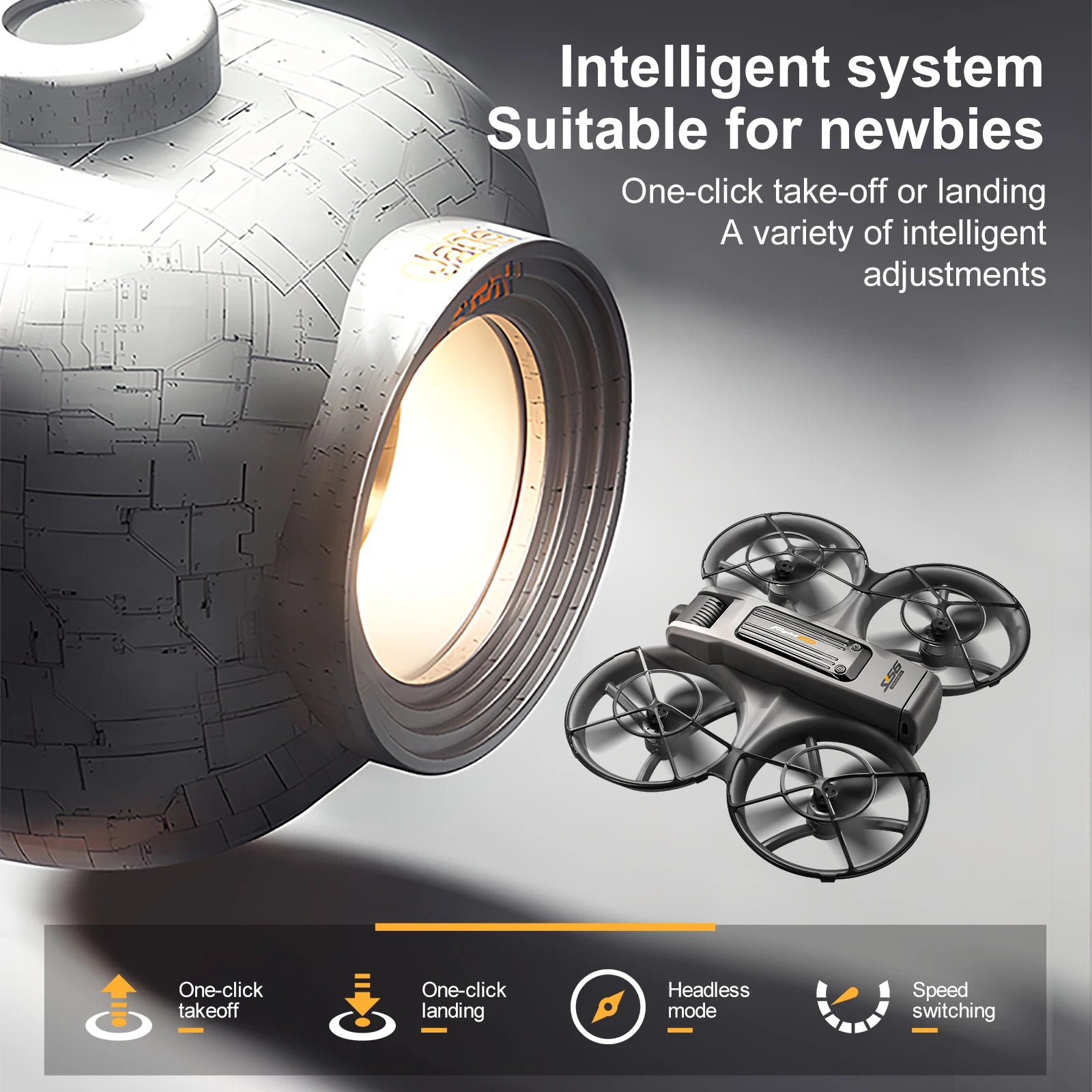 Drone with Camera 4K HD Video Stable Hover 180° Adjustable Lens 3D Flip RC Drones FPV Brushless Optical Flow Quadcopter UAV - Uknowucme