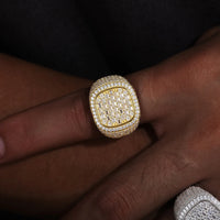 Unisex Classic Moissanite 925 Ring Men Men Hip Hop Jewelry Pave Setting Ring Fashion Rock Gift - Uknowucme