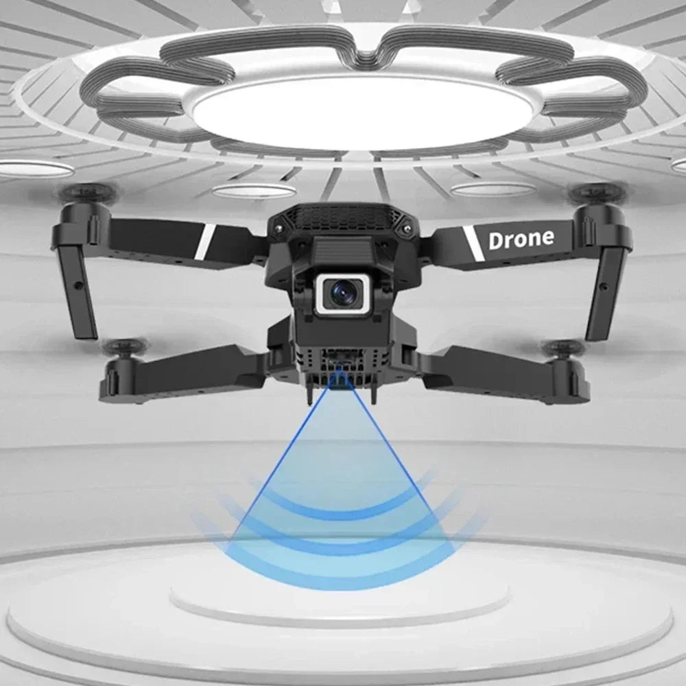 Drone Professionnel Grand Angle 4K E88 Avec Caméra HD WiFi FPV Maintien En Hauteur Pliable RC Quadrotor Pour Jouets D'enfants - Uknowucme