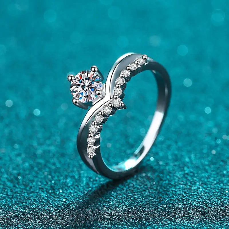Moissanite Ring Original 100% 925 Sterling Silver Jewellery ladies Women's Factory Sales Jewelry 2025 Wedding Engagement Rings - Uknowucme