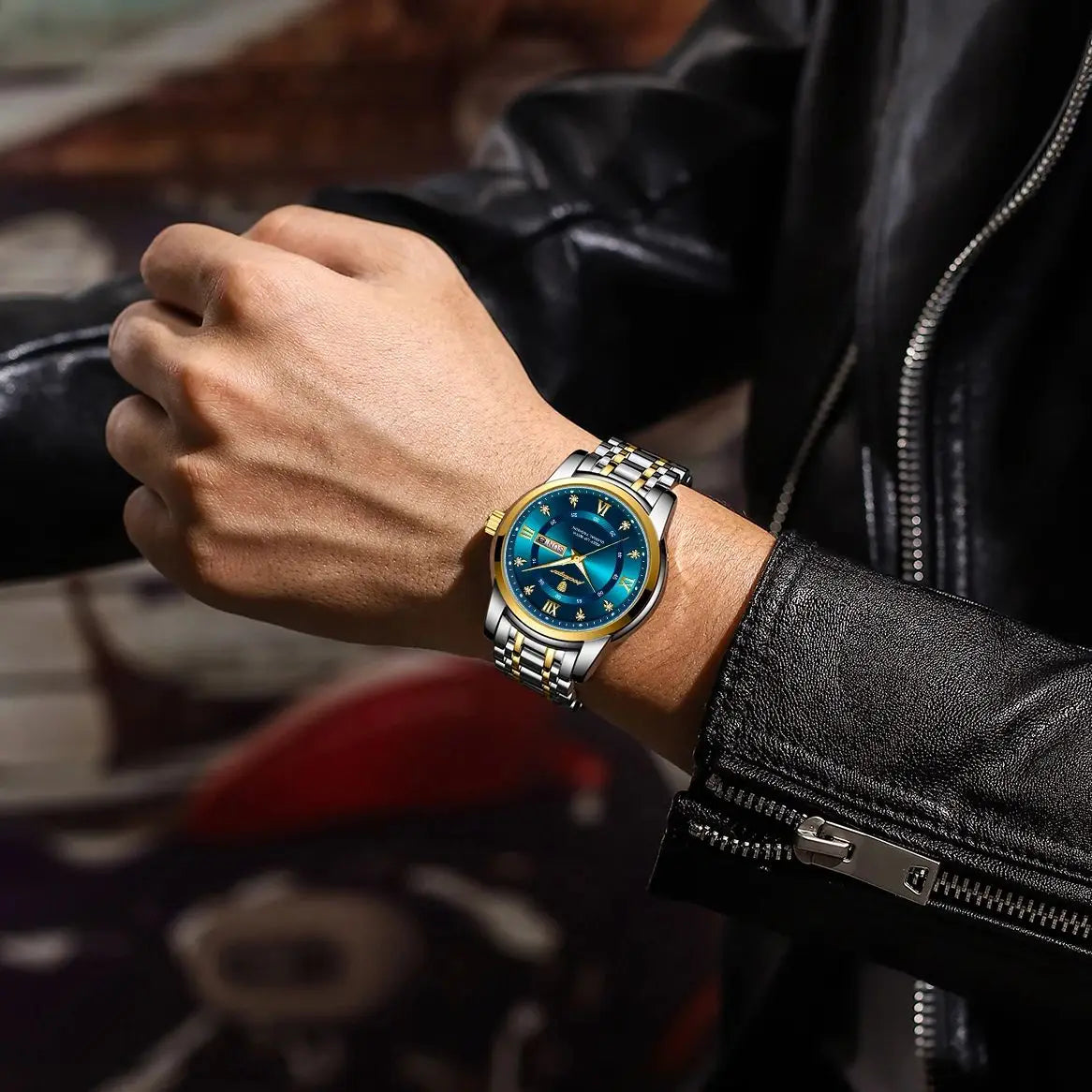 POEDAGAR Luxury Trendy Watch for Men Waterproof Luminous Date Week Man Watch Business Quartz Stainless Steel Men's Watches Reloj - Uknowucme