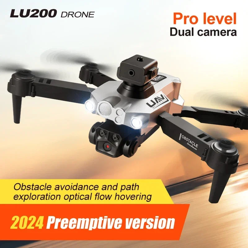 Lenovo 10000M LU200 GPS 8K HD Triple Camera Aerial Photography WIFI Optical Localization Automatic Obstacle Avoidance Drone - Uknowucme