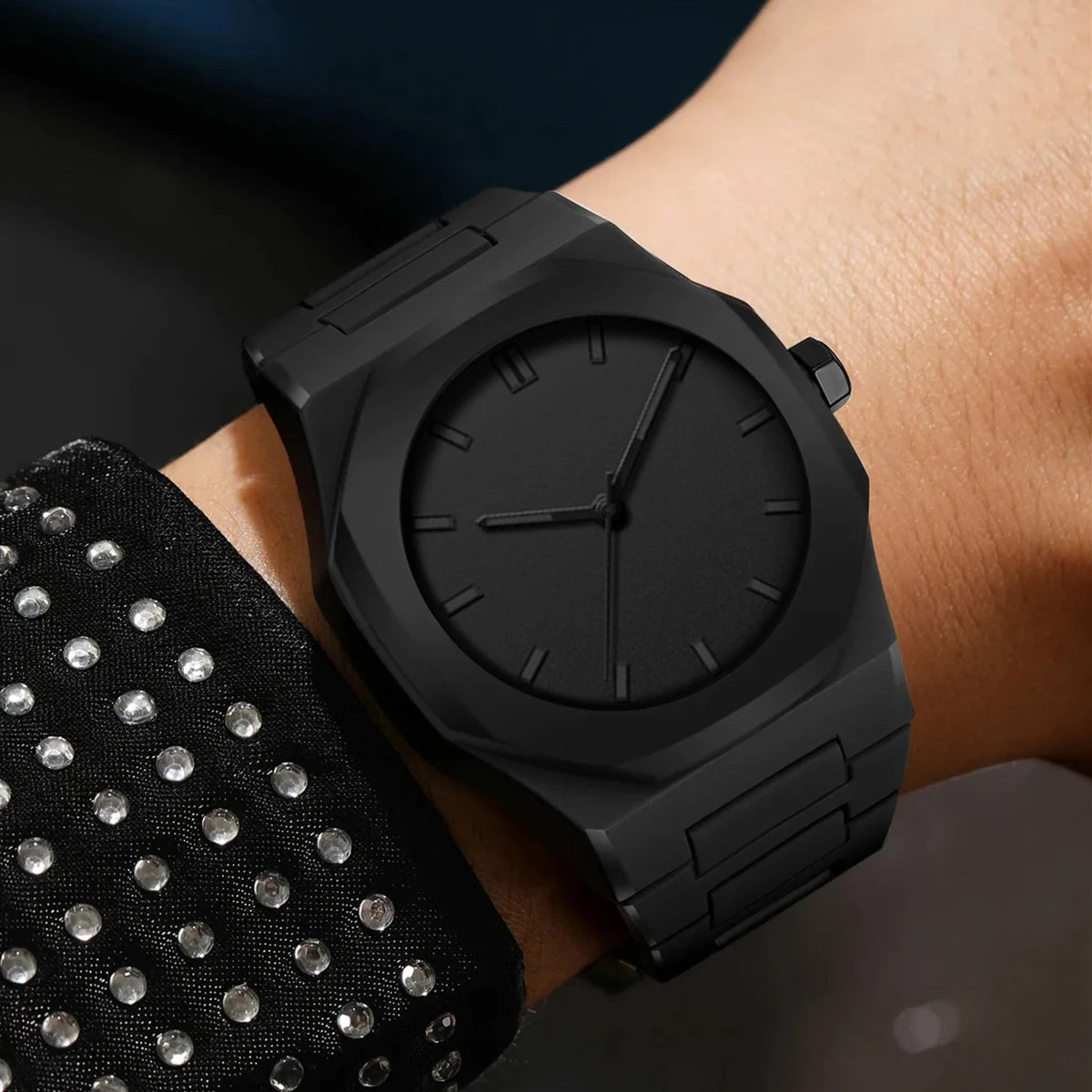 VA VA VOOM Brand Men Creative Watch Fashion Silicone Black Business Style Arabic Digital Creative Military Quartz Sports Watches - Uknowucme