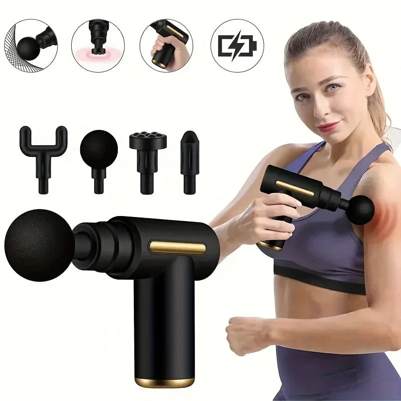 Massage Gun, a Handheld Percussion Massager for Deep Tissue MuscleRelief, Suitable for Body, Back, And Neck Pain