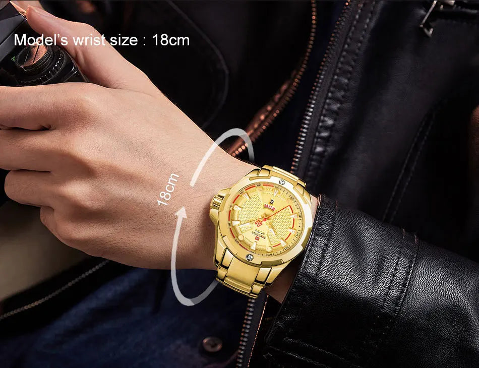 NAVIFORCE Men Luxury Wrist Watch Waterproof Business Male Watches Stainless Steel Casual Quartz Calendar Clock Relogio Masculino - Uknowucme