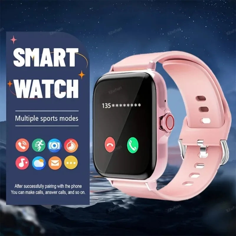 New smartwatch for men and women,  rotating button, Bluetooth response, fitness and sports watch