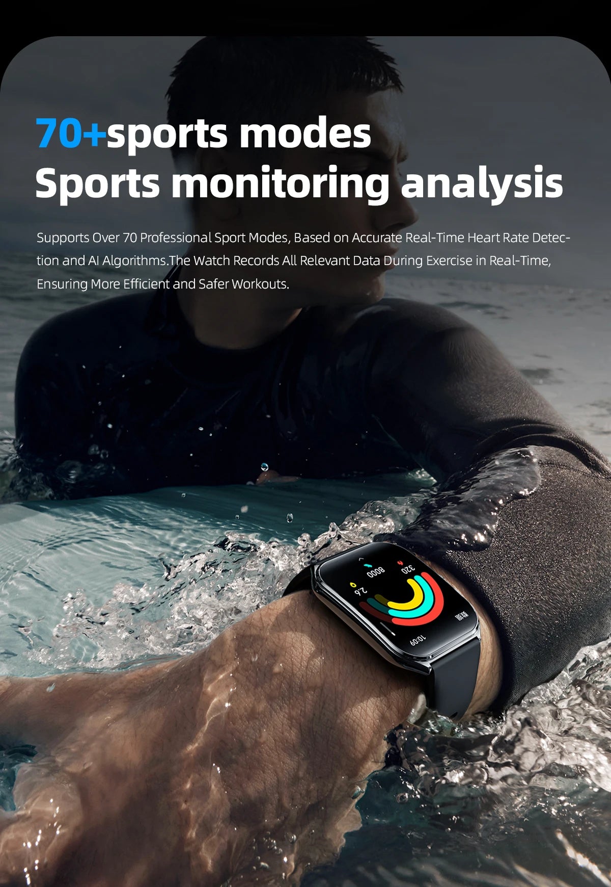 2025 A new smart watch, 1.96-inch sports watch, IP67 waterproof, 110+ sports mode, fitness activity tracker, ultra-thin watch. - Uknowucme