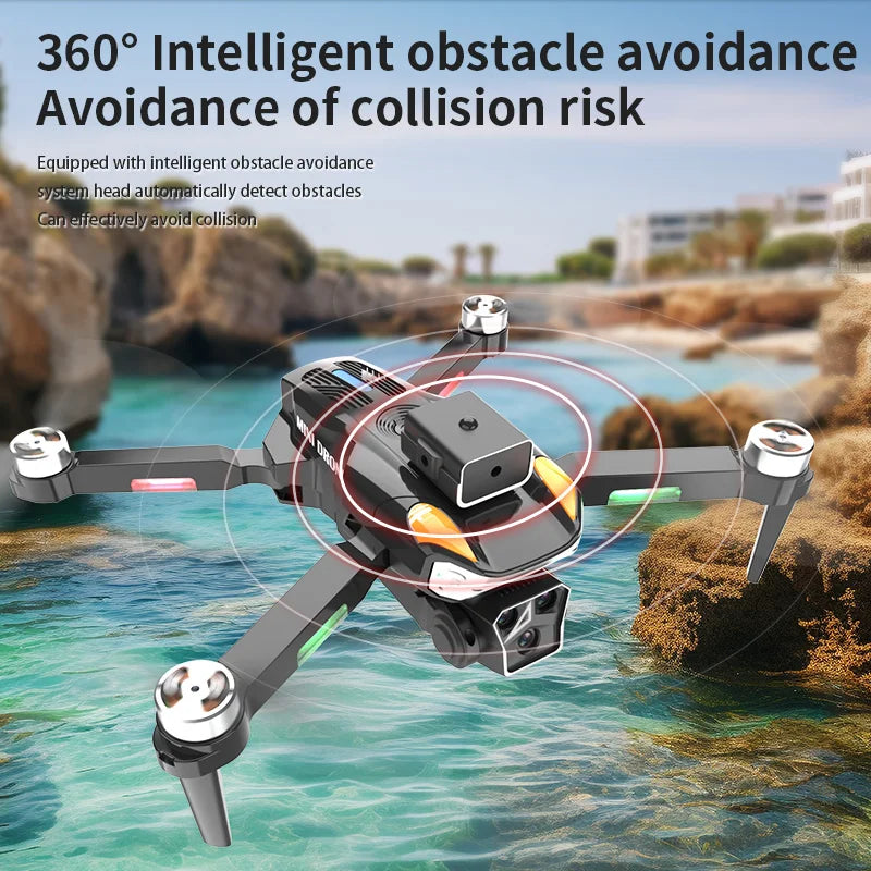 N608S GPS Professional Drone 8K HD Three Camera 5G Wifi Obstacle Avoidance Brushless Foldable Quadcopter RC Drone 1 km distance