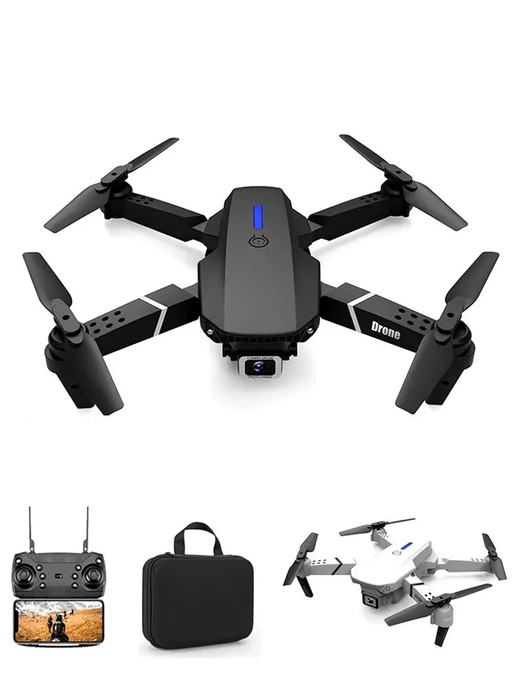 2024 E88Pro RC Drone 4K Professinal With 1080P Wide Angle HD Camera Foldable Helicopter WIFI FPV Height Hold Gift Toy - Uknowucme