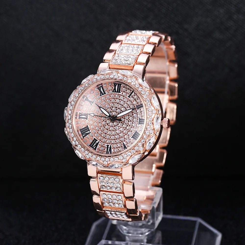 Luxury Watch Women Iced Out Diamound Bling WristWatch Ladies Watches Women Simple Watch Women Fashion Gifts Relojes Para Mujer