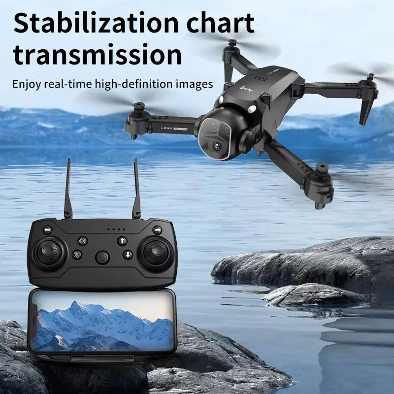 H20 Drone: Foldable Remote Control Four-Axis Flying Toy with Dual-Lens Design + Optical Flow Hover + Six-Axis Gyroscope