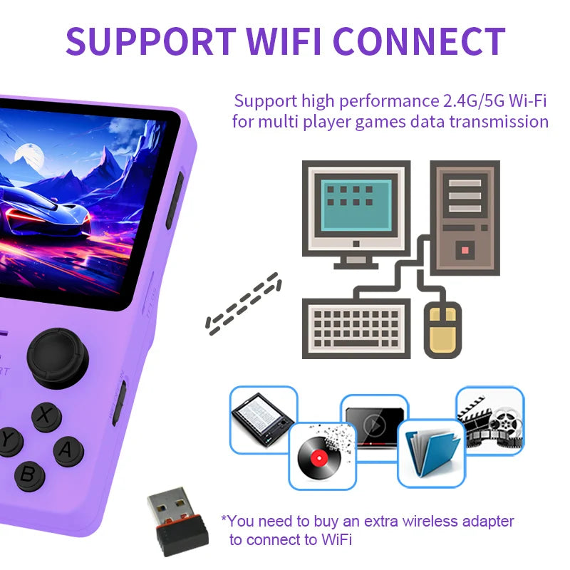 POWKIDDY RGB20S Retro Open Source System RK3326 Video Handheld Game Console 3.5 Inch 640*480 IPS Screen Gaming Children's Gifts