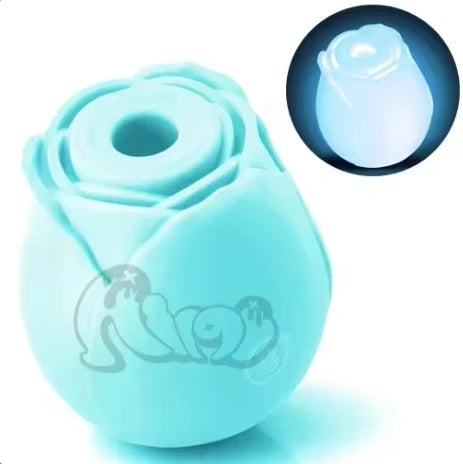 The Best of Hot Seller in the Whole Network Glow or Non Glow Rose style Sucking Vibrator for Women
