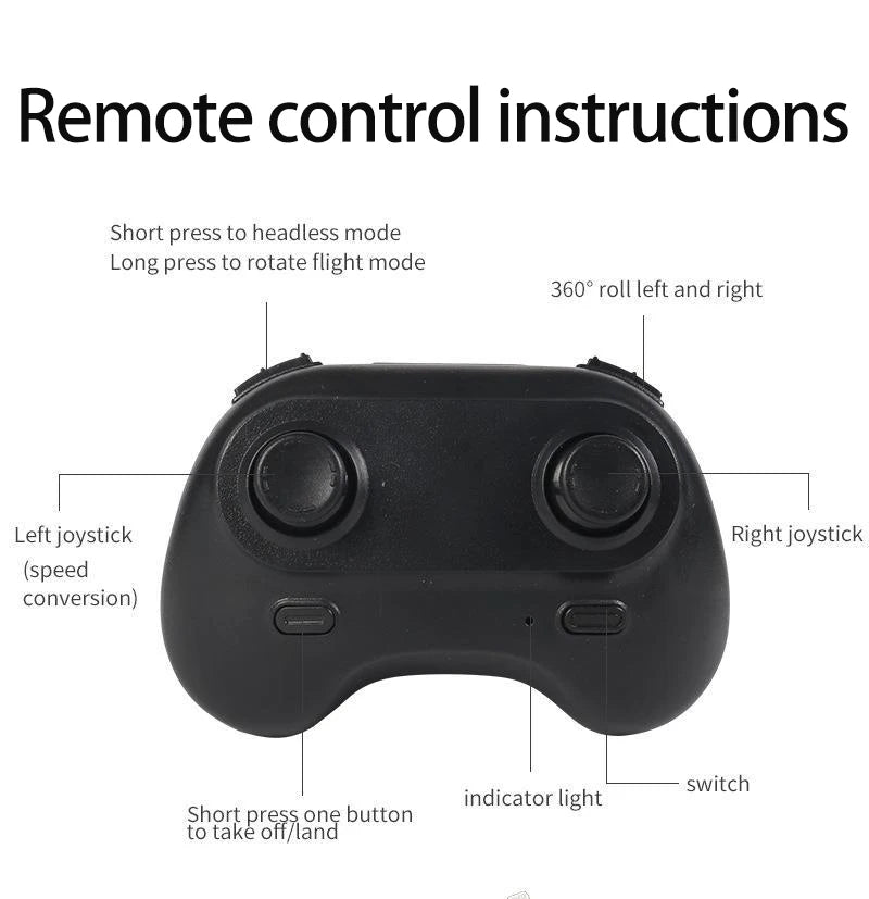 Drone Stunt Fighter Aircraft Model Four-axis Aircraft Remote Control Aircraft Foam Aircraft Roll Rotation Suspension - Uknowucme